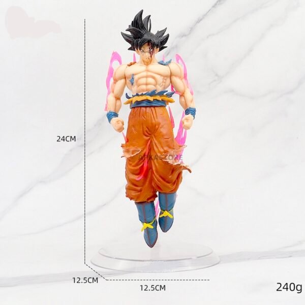 dbz goku 24cm action figure – ultra instinct inspired levitating pose